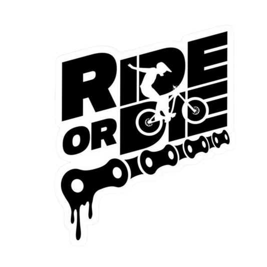 Ride or Die Chain Drop Vinyl Sticker | Moto Sticker BD