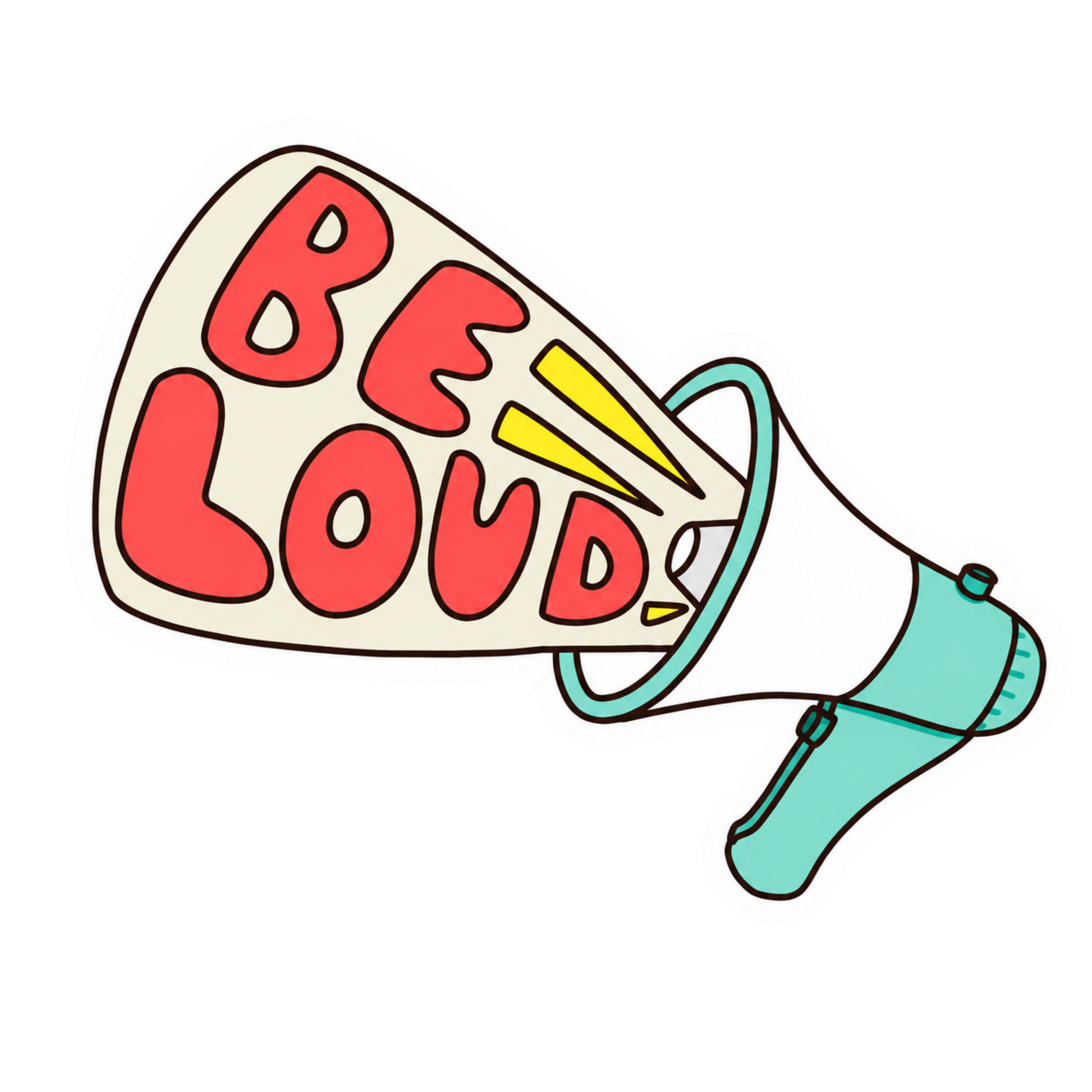 Be Loud Lady Biker Vinyl Sticker | Moto Sticker BD