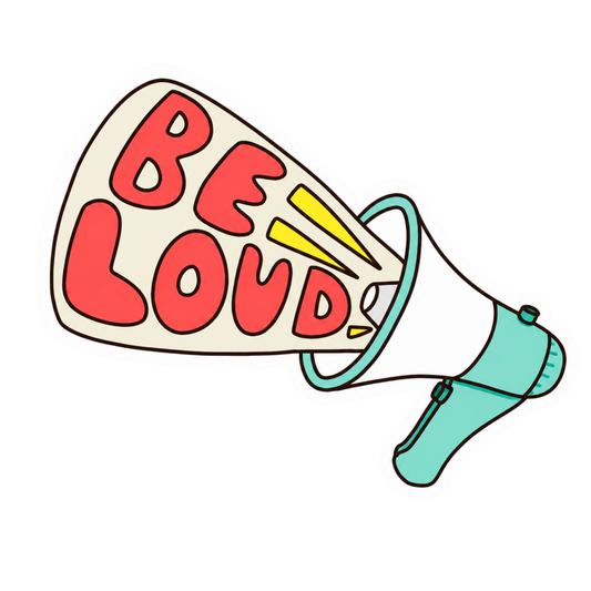 Be Loud Lady Biker Vinyl Sticker | Moto Sticker BD