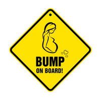 Bump On Board Warning Sign Vinyl Sticker | Moto Sticker BD