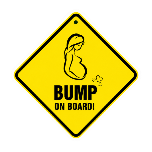 Bump On Board Warning Sign Vinyl Sticker | Moto Sticker BD