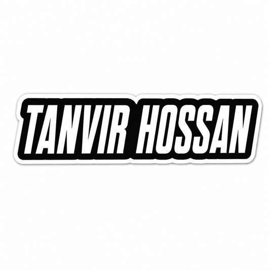 Custom Name Sticker (2 Pcs) for Bike, Helmet & More | Waterproof Vinyl Decal