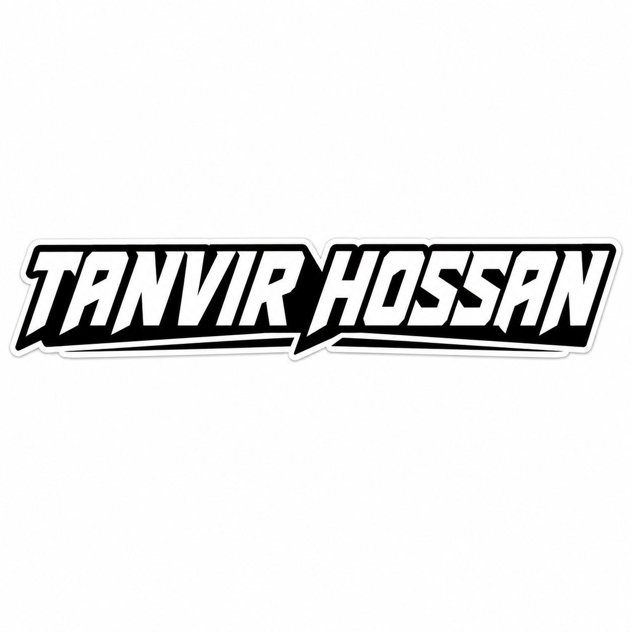 Custom Name Sticker (2 Pcs) for Bike, Helmet & More | Waterproof Vinyl Decal