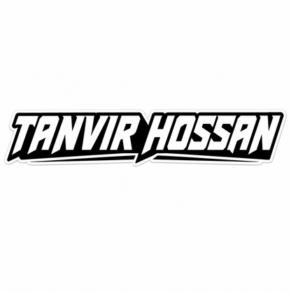 Custom Name Sticker (2 Pcs) for Bike, Helmet & More | Waterproof Vinyl Decal
