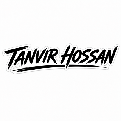 Custom Name Sticker (2 Pcs) for Bike, Helmet & More | Waterproof Vinyl Decal