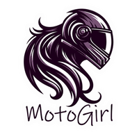 Dark MotoGirl Design Lady Biker Vinyl Sticker | Moto Sticker BD