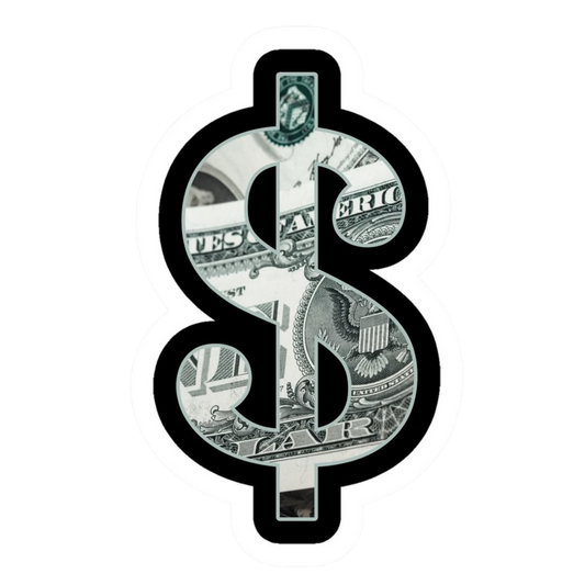 Dollar Sign Texture Vinyl Sticker | Moto Sticker BD