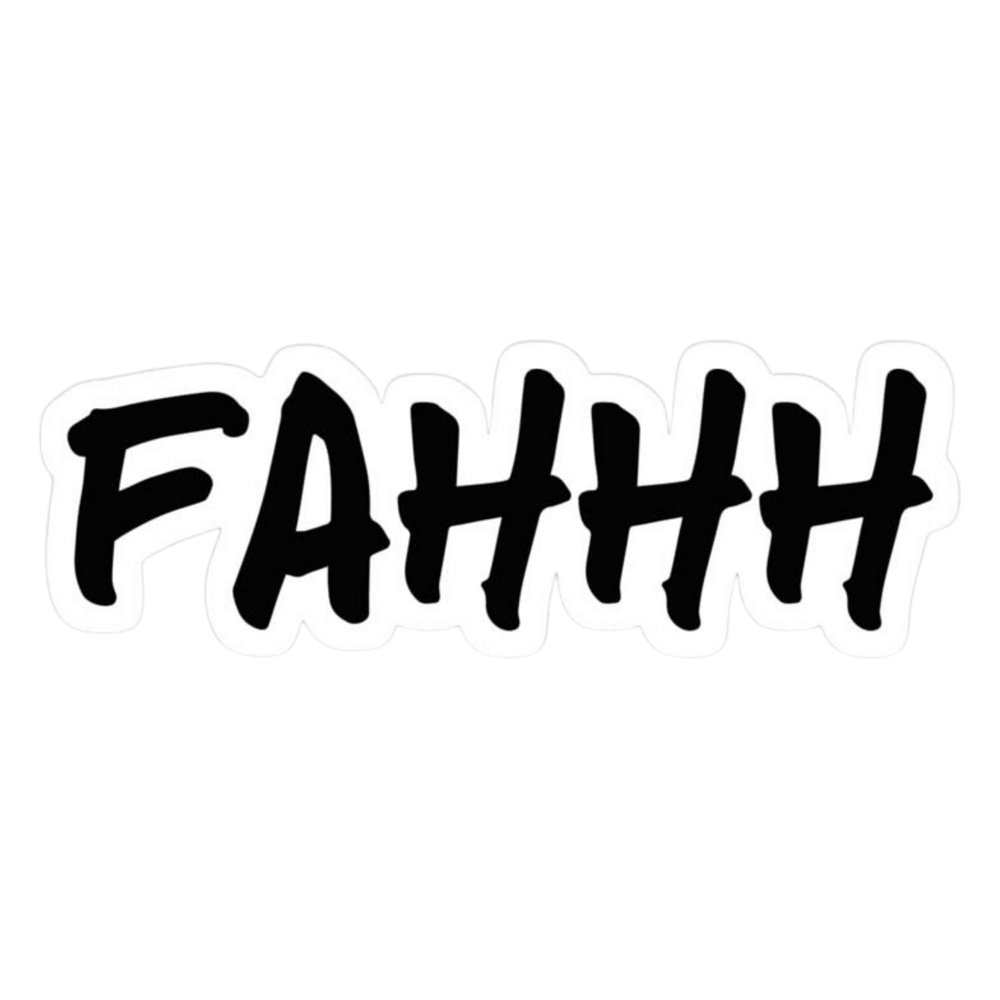 FAHHH Graffiti Text Vinyl Sticker | Moto Sticker BD
