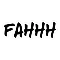 FAHHH Graffiti Text Vinyl Sticker | Moto Sticker BD