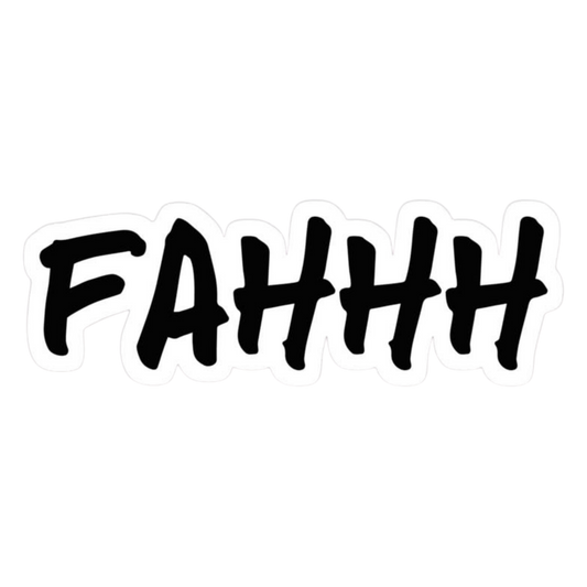 FAHHH Graffiti Text Vinyl Sticker | Moto Sticker BD