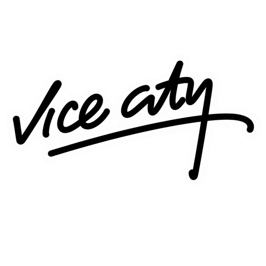 GTA Vice City Black Text Vinyl Sticker | Moto Sticker BD