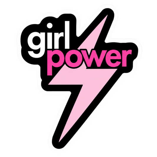 Girl Power Lady Biker Vinyl Sticker | Moto Sticker BD