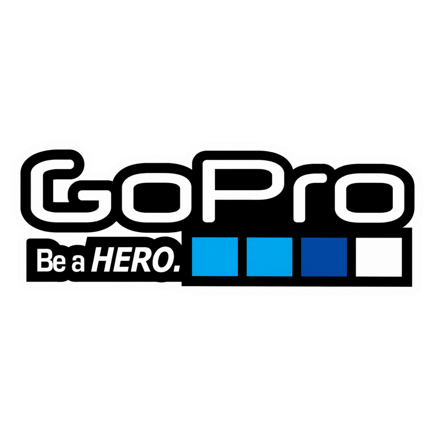 GoPro Be a Hero Logo Vinyl Sticker | Moto Sticker BD