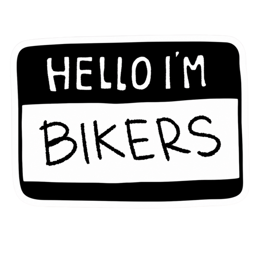 Hello I'm Bikers Lady Biker Vinyl Sticker | Moto Sticker BD