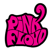 Pink Floyd Psychedelic Pink Logo Vinyl Sticker | Moto Sticker BD