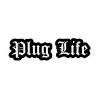 Plug Life Gothic Text Vinyl Sticker | Moto Sticker BD