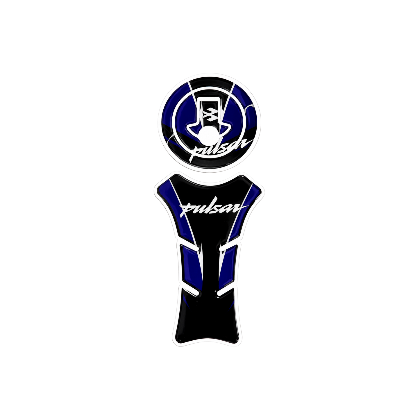 Pulsar Blue Sport Tank Pad Sticker | Moto Sticker BD