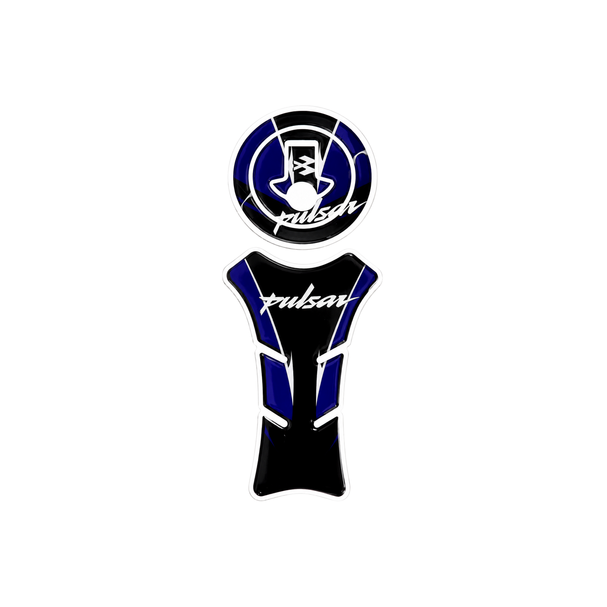 Pulsar Blue Sport Tank Pad Sticker | Moto Sticker BD