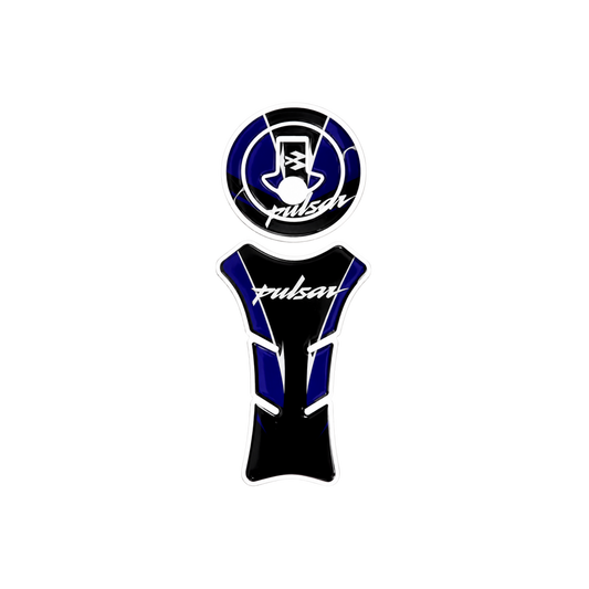 Pulsar Blue Sport Tank Pad Sticker | Moto Sticker BD