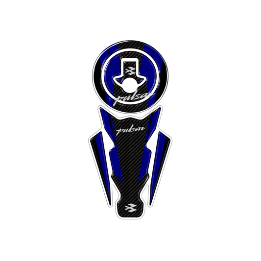 Pulsar Carbon Blue Tank Protector Sticker | Moto Sticker BD