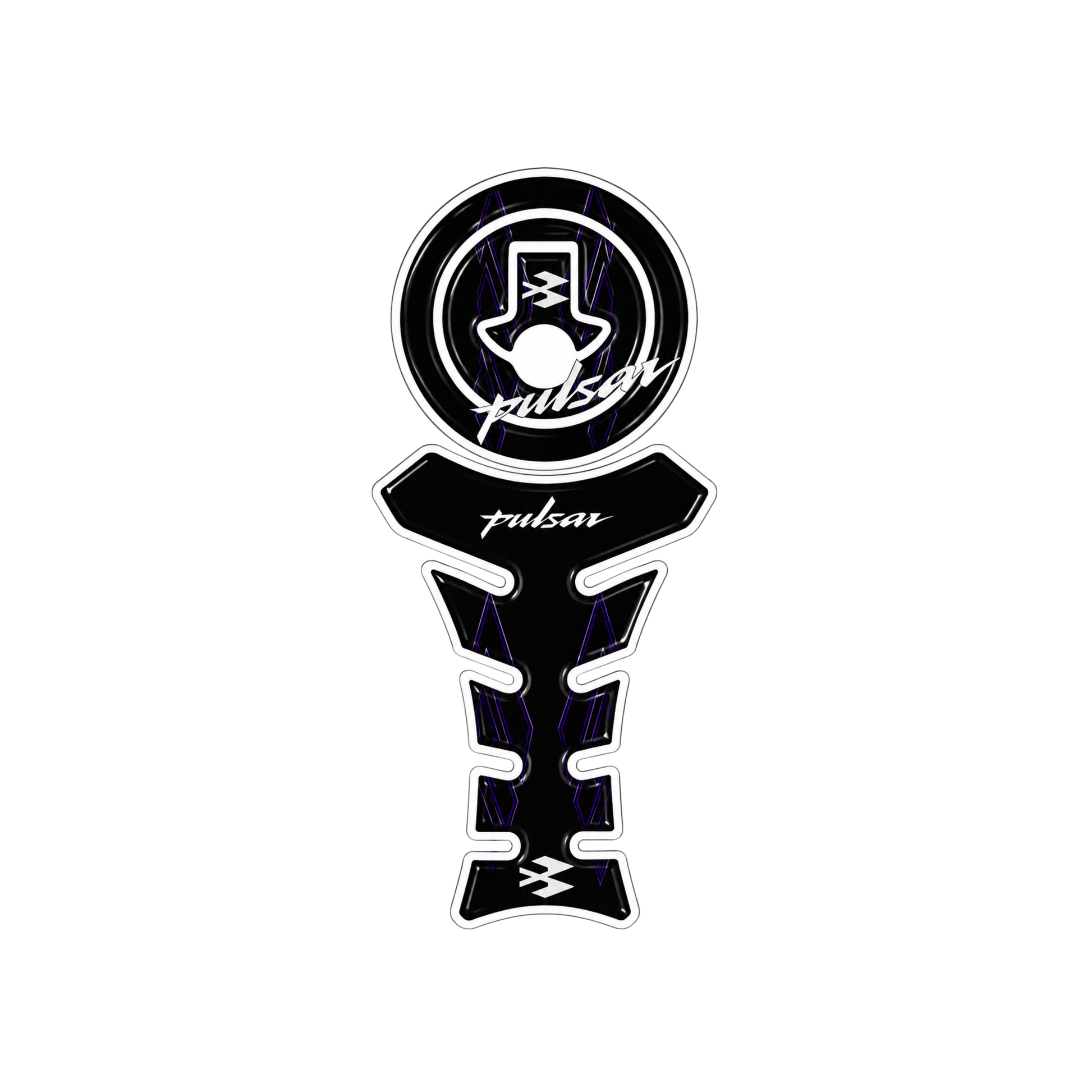 Pulsar Dark Purple Tank Pad Sticker | Moto Sticker BD