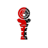 Pulsar Racing Checkered Tank Pad Sticker | Moto Sticker BD
