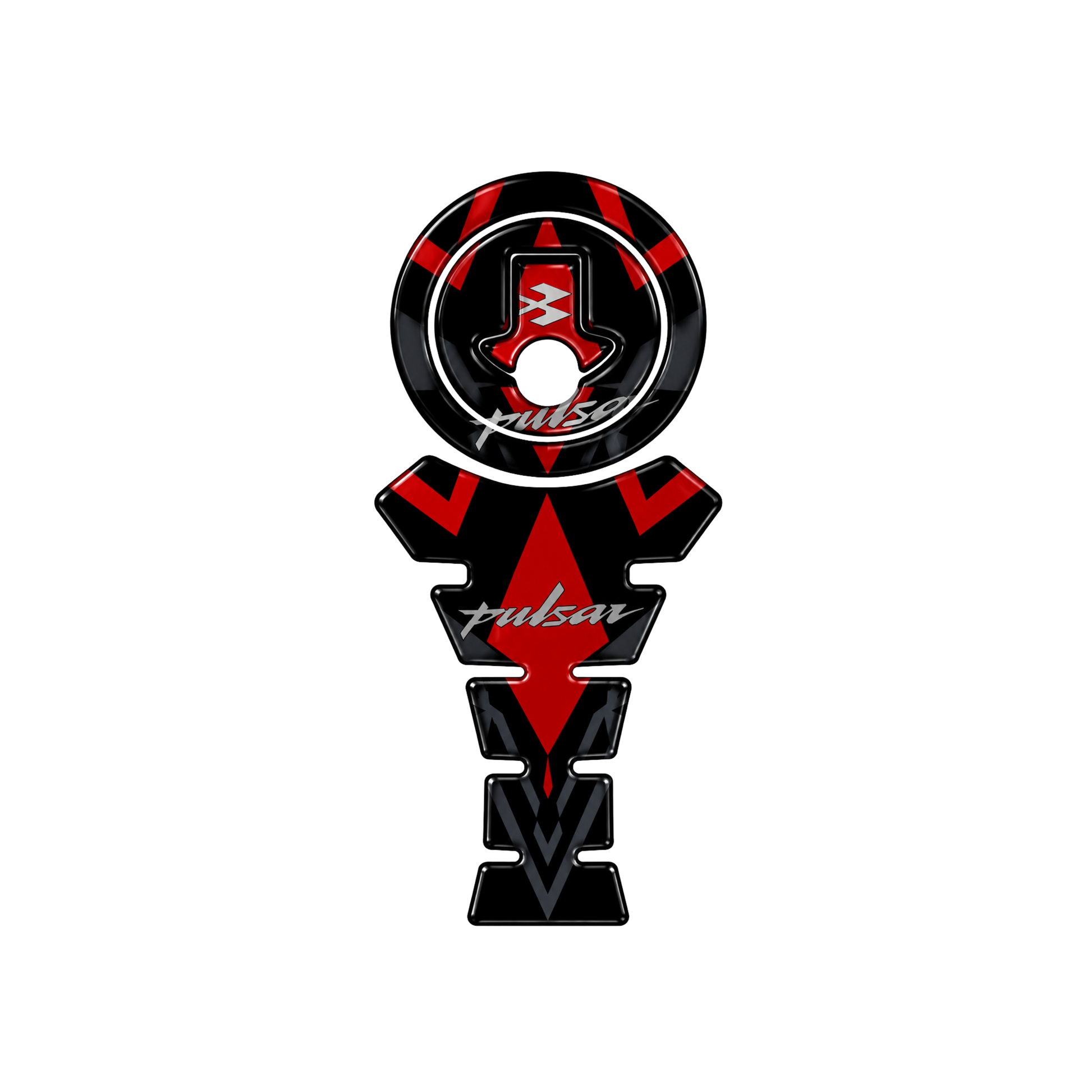 Pulsar Red Arrow Tank Pad Vinyl Sticker | Moto Sticker BD