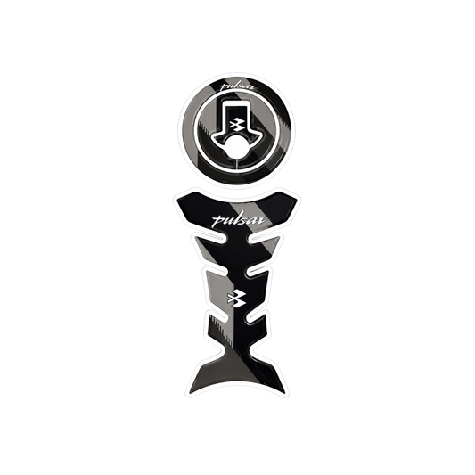 Pulsar Silver Shadow Tank Pad Sticker | Moto Sticker BD