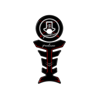 Pulsar Stealth Red Outline Tank Pad Sticker | Moto Sticker BD