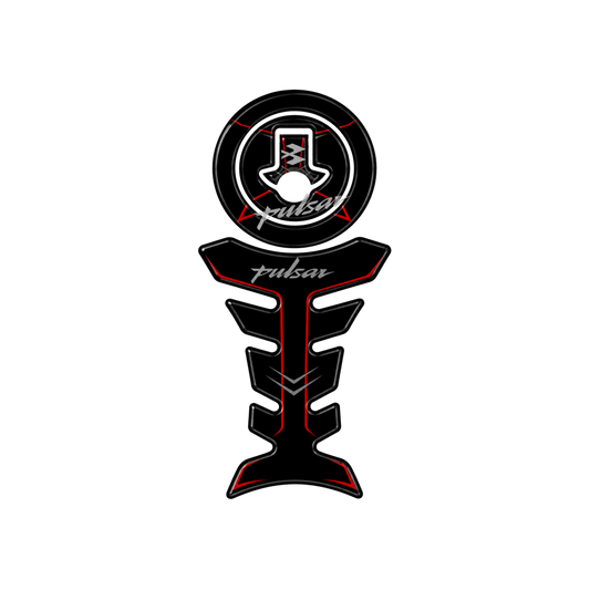 Pulsar Stealth Red Outline Tank Pad Sticker | Moto Sticker BD