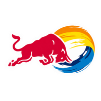 Red Bull Graphic Logo Vinyl Sticker | Moto Sticker BD