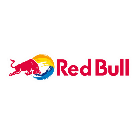 Red Bull Text Logo Vinyl Sticker | Moto Sticker BD