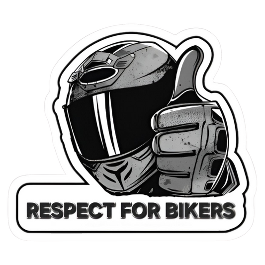 Respect For Bikers Thumbs Up Vinyl Sticker | Moto Sticker BD