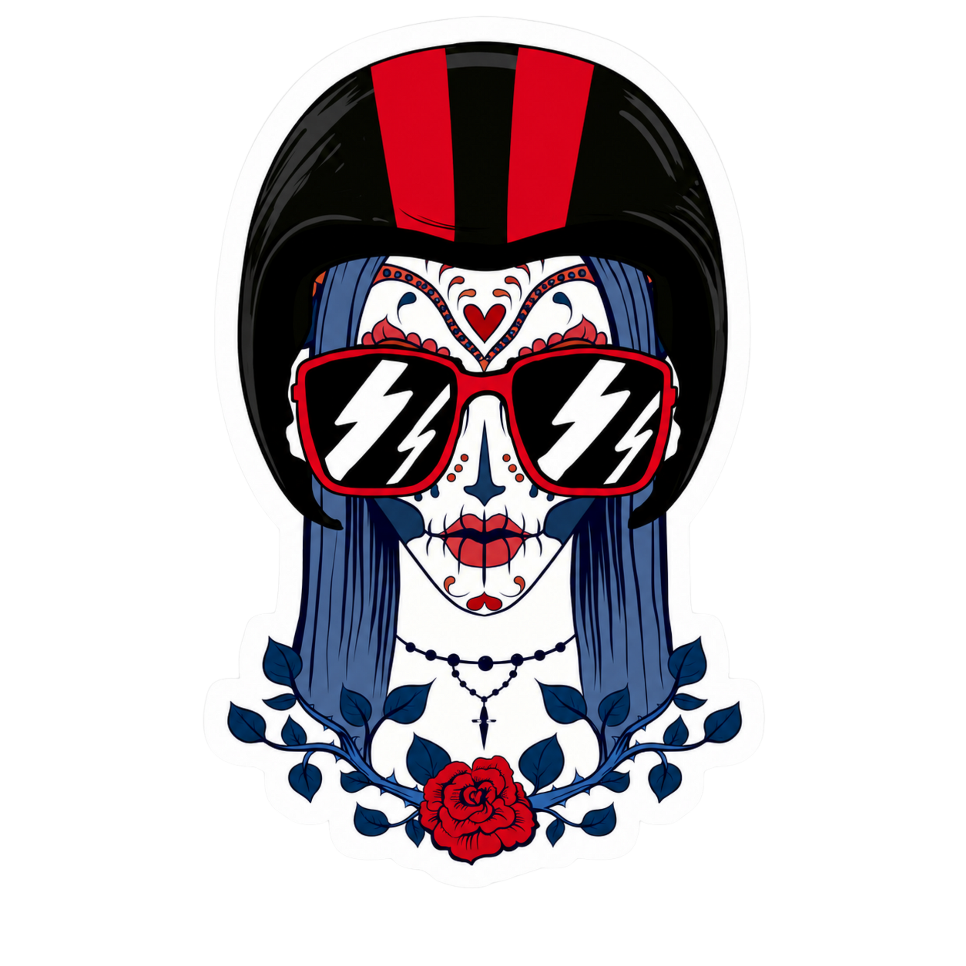 Ride Like A Girl Quote Lady Biker Vinyl Sticker | Moto Sticker BD
