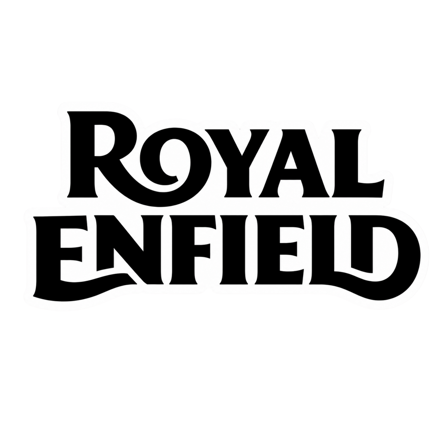 Royal Enfield Classic Black Vinyl Sticker | Moto Sticker BD