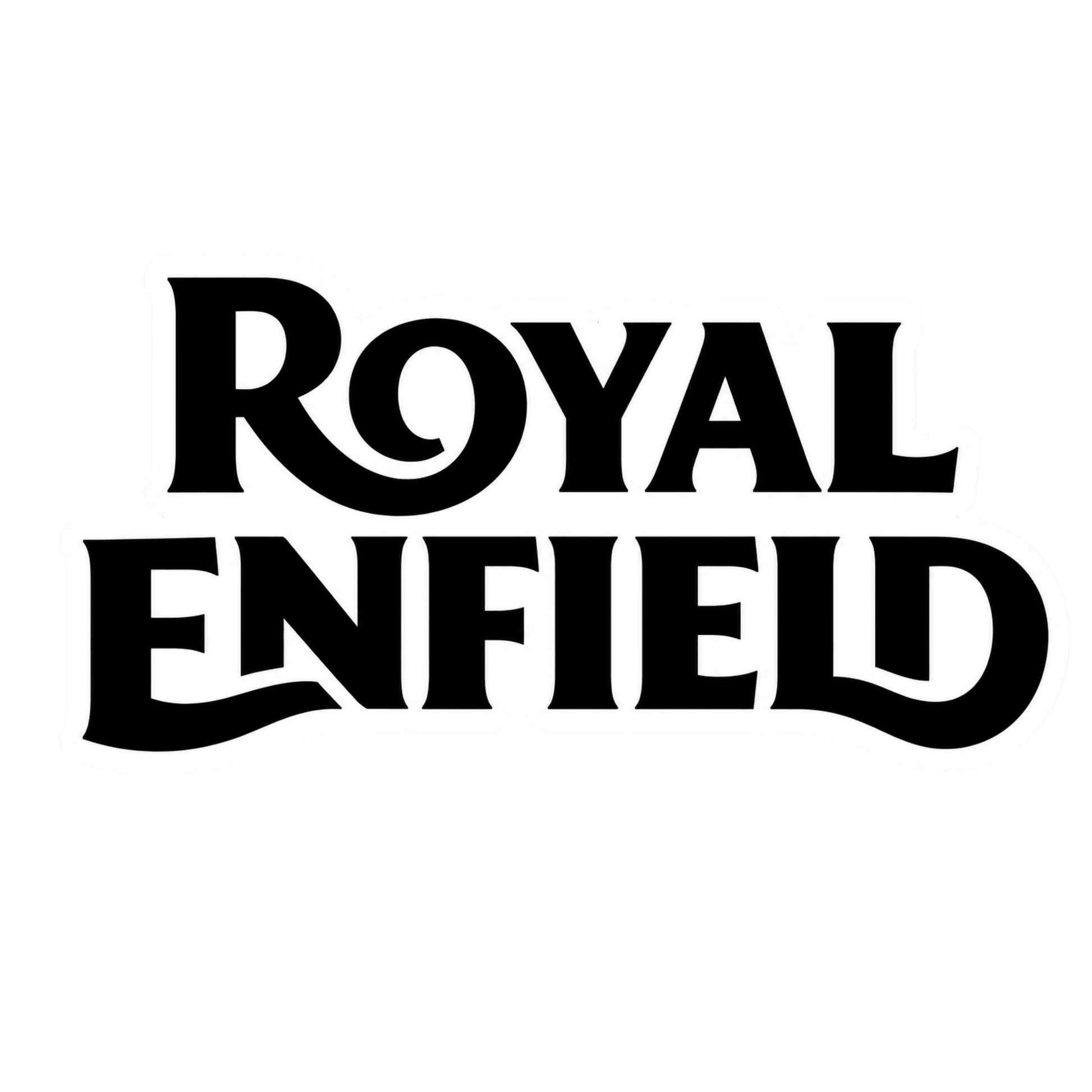 Royal Enfield Classic Black Vinyl Sticker | Moto Sticker BD