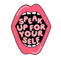 Speak Up For Yourself Lady Biker Vinyl Sticker | Moto Sticker BD