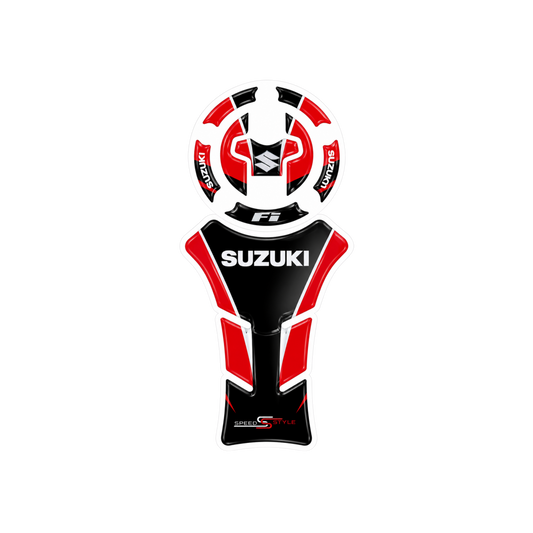 Suzuki FI Red Sport Tank Pad Sticker Ambush Vinyl Sticker | Moto Sticker BD