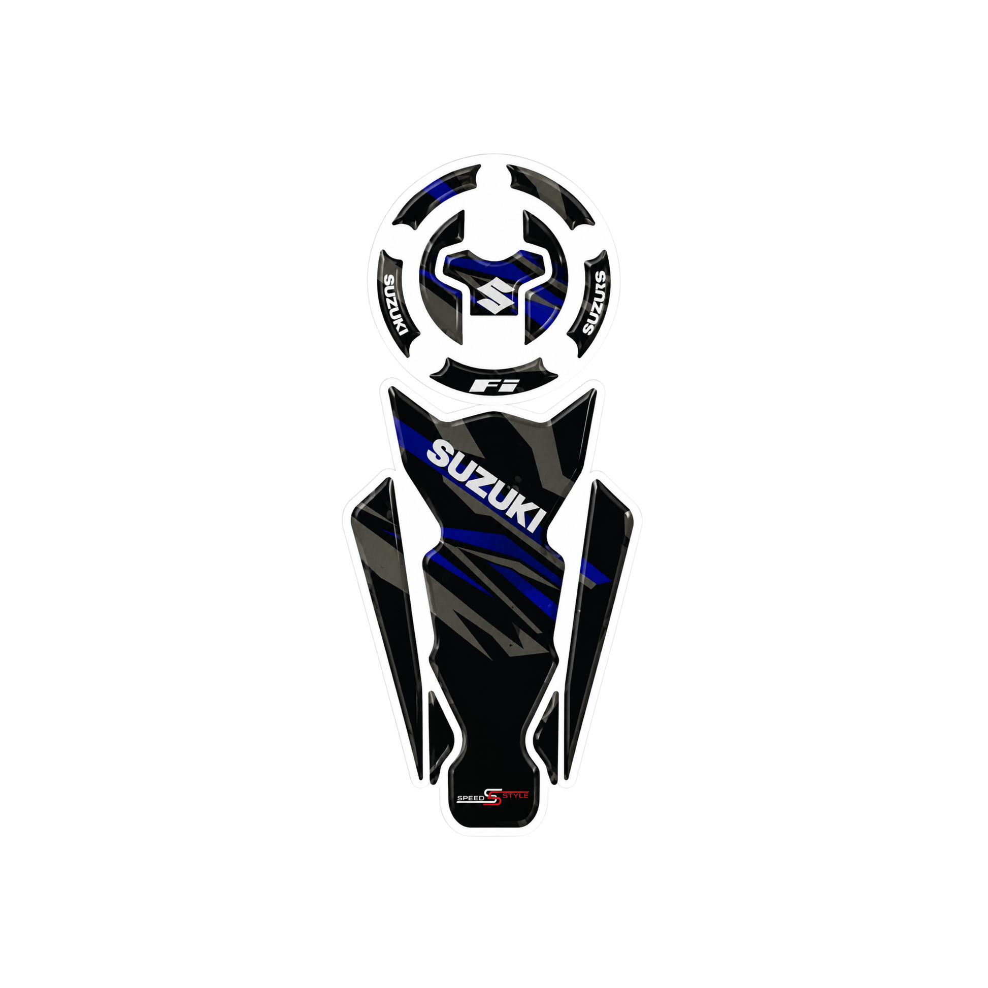 Suzuki FI Blue Edition Tank Pad Sticker Ambush Vinyl Sticker | Moto Sticker BD