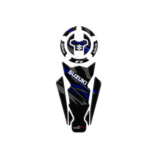Suzuki FI Blue Edition Tank Pad Sticker Ambush Vinyl Sticker | Moto Sticker BD