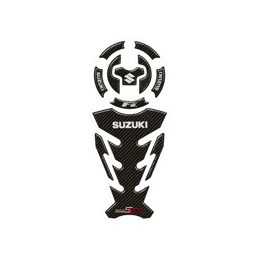 Suzuki FI Carbon Fiber Tank Pad Sticker for Motorcycle | Moto Sticker BD