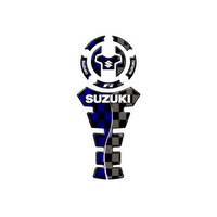 Suzuki FI Checkered Blue Tank Pad Sticker Ambush Vinyl Sticker | Moto Sticker BD
