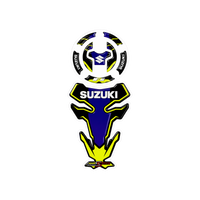 Suzuki FI Neon Blue Racing Tank Pad Sticker Ambush Vinyl Sticker | Moto Sticker BD
