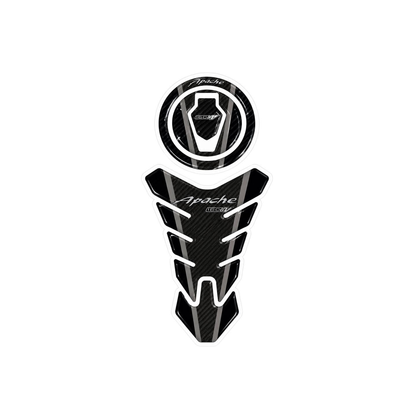 TVS Apache 160 4V Carbon Fiber Ambush Vinyl Sticker | Moto Sticker BD