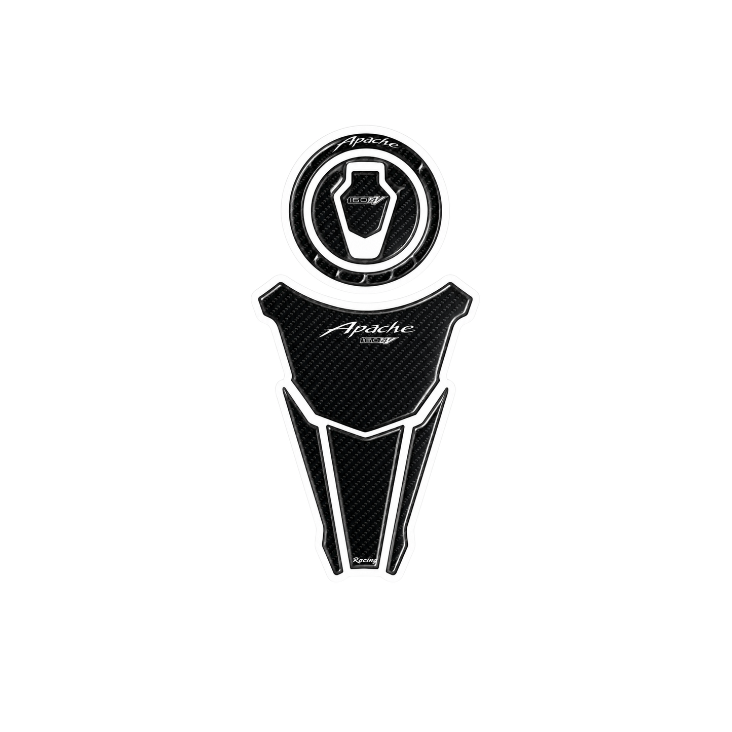 TVS Apache 160 4V Carbon Racing Ambush Vinyl Sticker | Moto Sticker BD