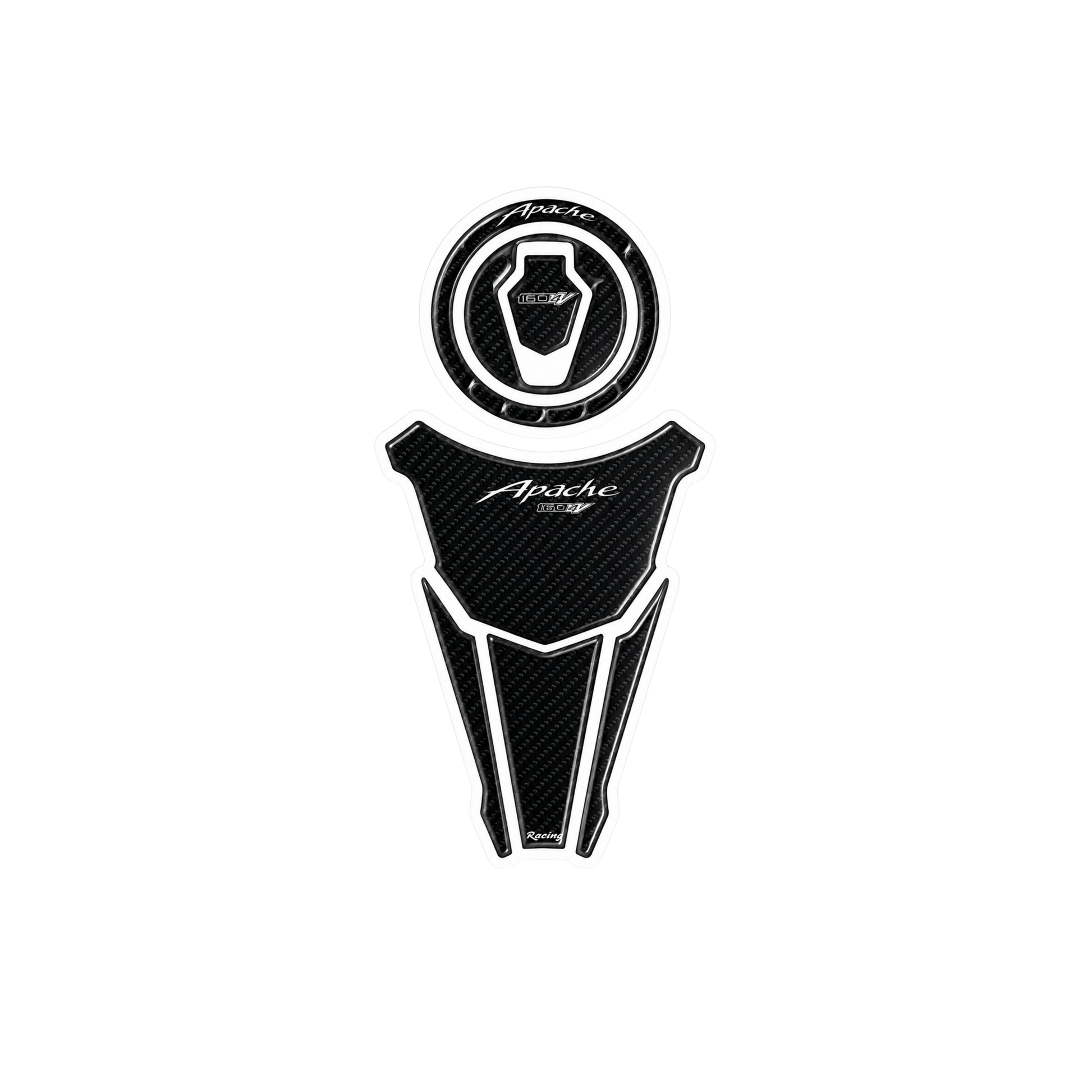 TVS Apache 160 4V Carbon Racing Ambush Vinyl Sticker | Moto Sticker BD