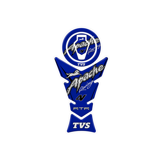 TVS Apache 4V Blue Racing Ambush Vinyl Sticker | Moto Sticker BD