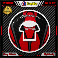 TVS Apache RTR Red Edition 3D Tank Pad Ambush Vinyl Sticker | Moto Sticker BD