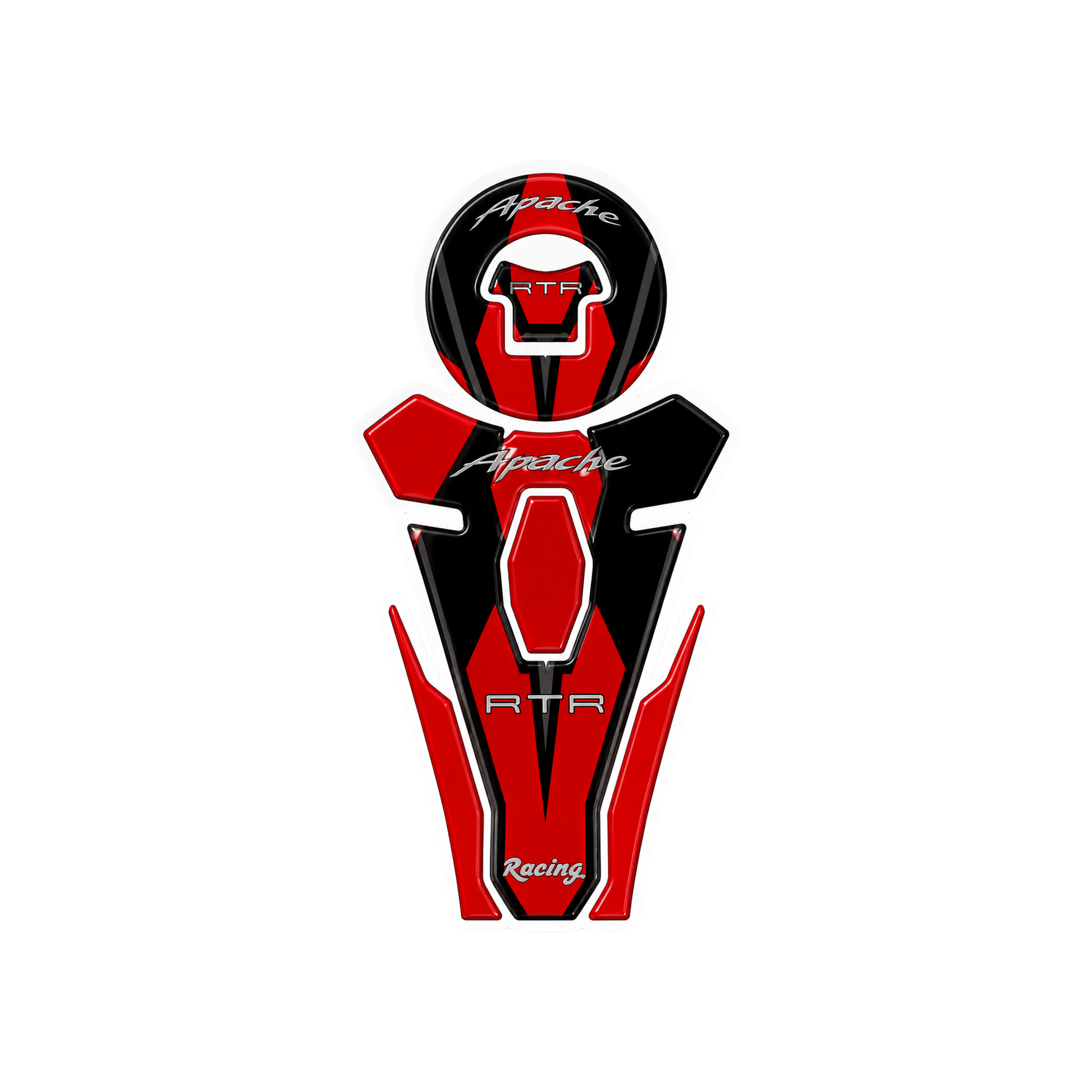 TVS Apache RTR Red Racing Ambush Vinyl Sticker | Moto Sticker BD