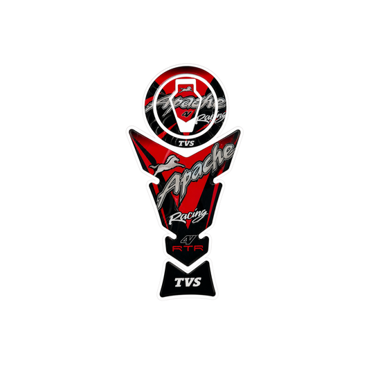TVS Apache Racing 4V Red Ambush Vinyl Sticker | Moto Sticker BD